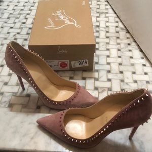 Christian Louboutin Anjali’s lavender suede pump